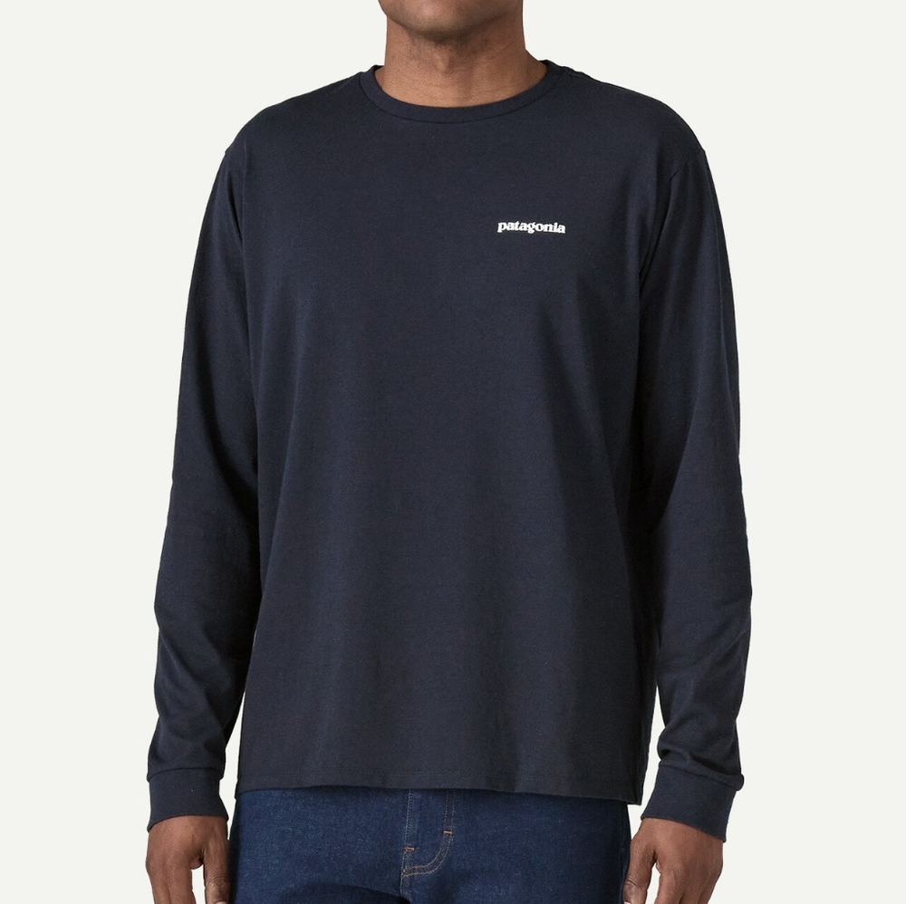 Patagonia Men's Navy Long Sleeve Tee